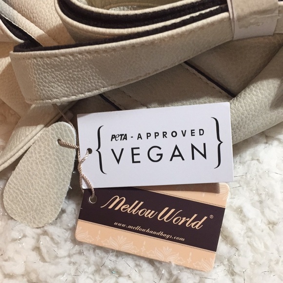 MELLOW WORLD VEGAN LEATHER LACEY BEIGE BACKPACK PURSE🎒 - Picture 6 of 13